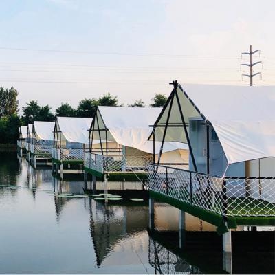 China waterproof & UV-resistance cheap price hotel resort camping use Safari Tents Waterproof Canvas African Safari Glamping Tent for outdoor events for sale