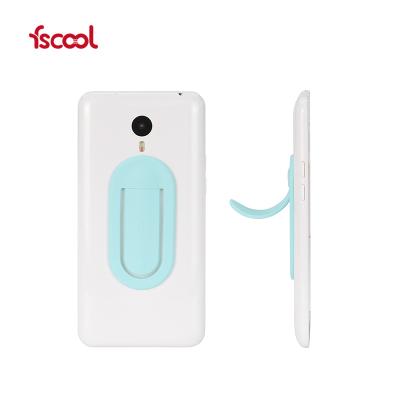 China Fscool Adjustable Universal Mini Silicone Steel Cell Phone Stand Car Holder Portable Mobile Phone Desk Grip for sale