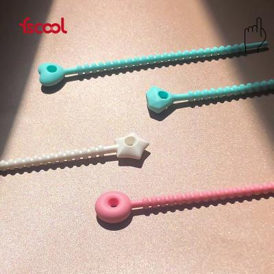 China Wholesale Eco-Friendly Silicone USB Cable Tie Releasable Organizer for sale