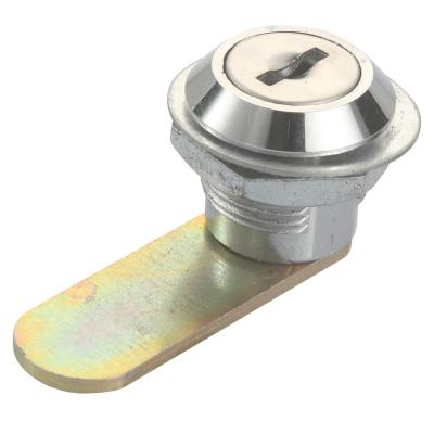 China Cerradura de leva de puerta de gabinete de metal Altura 17 mm Cromado brillante en venta