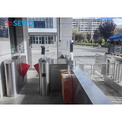 Cina Riconoscimento facciale Flap Barriera Porta giratoria, Barriera pedonale Porta per la stazione degli autobus in vendita