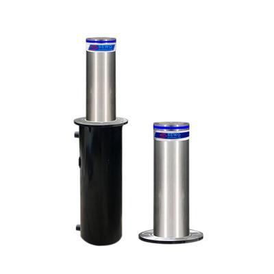 China Commercial Automatic Bollards Electric Retractable Bollard with LED Light Anti-Terrorism Crash-Rated Barrier for sale