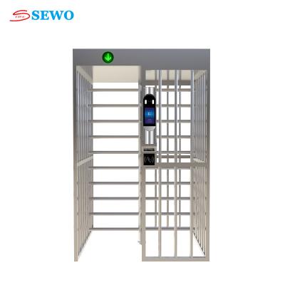 China Secure Bi-Directional Full Height Turnstile Gate 1500*1500*2200 mm for Pedestrian Access Control for sale