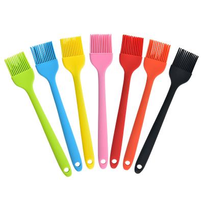 China Sustainable Food Grade Kitchen BBQ Oil Brush DIY Cake Bread Butter Baking Silicone Brush for sale