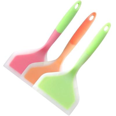 China -40â - 230â Non Gathering Espatula de silicona Kitchen Turner Pizza Shovel Silicone Stick Beef Spatula for sale