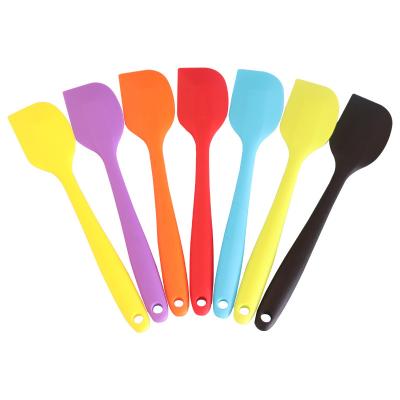 China Non Stick Viable Baking Baking Silicone Raspador Spatula Cake Shovel Batter Silicone Mixing Scraper for sale