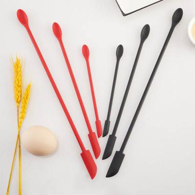 China Creative non-stick bottle beauty makeup kitchen spatula silicone jar scraper viable for sale