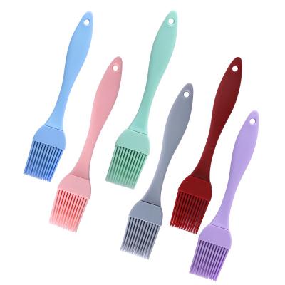 China Viable Multicolor Heat Resistant Baking Pastry Basting Barbecue Silicone Brush for sale