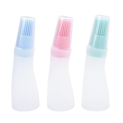 China Sustainable BBQ Kitchen 42g Portable Instruments Cooking Silicone Oil Brush Baking Bottle for sale