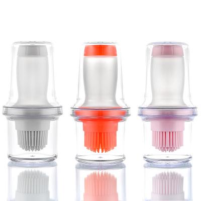 China Kitchen Products Dustproof Kitchen Basting Pastry Tools Silicone Oil Bottle BBQ Brush for sale