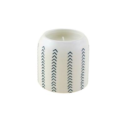 China Elergant Porcelain Texture China Manufacturer Real White Candle Holder Ceramic Mini With Up-to-date Patterns for sale