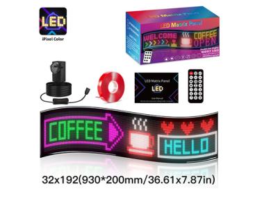 China 32*192 Double Row Programmable Led Display Trucks Interactive Animation Flexible Screen Front Rear Window for sale