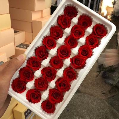 China Natual Touch Christmas Flower Preserved Roses For Home Decor for sale