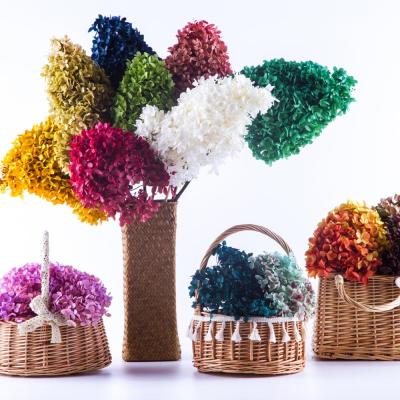 China Wholesale Classic Stem Hydrangea Preserved Hydrangea For Wedding Party And Home Decoration for sale