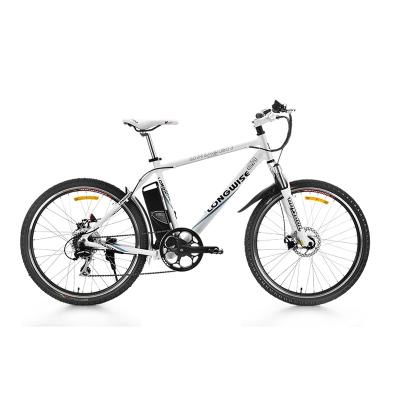 China 7 Speed Aluminum Alloy Mountain Bike Electric Bicycle Mountain Bike High Quality Full Suspension 26