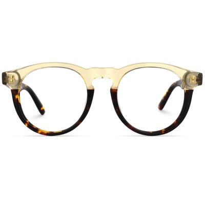 China Wholesale Fashion Unique Round Women's Acetate Eyewear Glass Frames Optical Eyewear Bona Glass Eyeglasses for sale