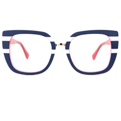 China Cateye Wholesale Fashionable High End Colorful Acetate Quality Designers Novelty Novelty Eyeglasses Optical Frames for sale