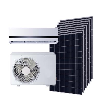 China 100% Newest Generation Solar Powered Split Direct Inverter Air Conditioner Cheap Solar PV DC Air Conditioner For Household Complete Set Price for sale