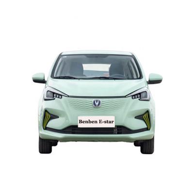 China 2022 Changan Benben E-star New Energy Vehicle Green Second-hand Car Doors Flour Seats Fabric MINI Five CLTC 301KM for sale