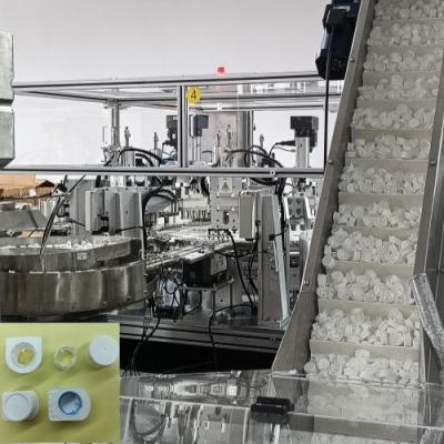China Ten Cavities Automatic Detection Function For 100% Qualified Heli Milk Cap Assembly Machine for sale