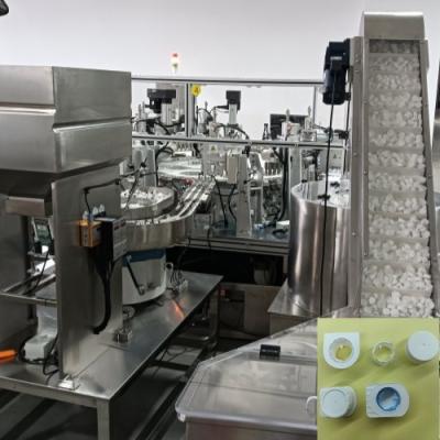 China Ten Cavities Automatic Detection And Stainless Steel And Aluminium Alloy For 100% Qualified Heli Milk Cap Assembly Machine for sale