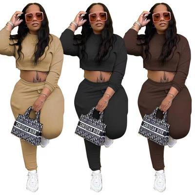 China European and American fashion Amazon wear women's breathable loose sports autumn and winter solid color for sale