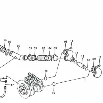 China 3036667 Tubo Suocion Para Hitachi Ex300-5 Ex330lc/370 Pc2706 Hitachi Excavadora de repuesto en venta