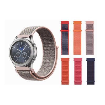 China Decorate and Replacement Nylon Strap for Samsung Speed S3 Band Galaxy Watch 20mm 22mm Strap Amazfit Smart Watch Belt for sale