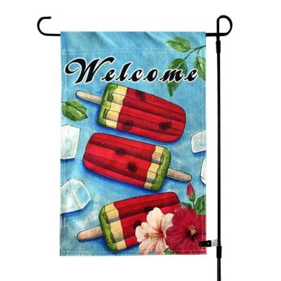 China Hot wholesale cheap health care institutes style garden flag summer garden decoration flag for sale