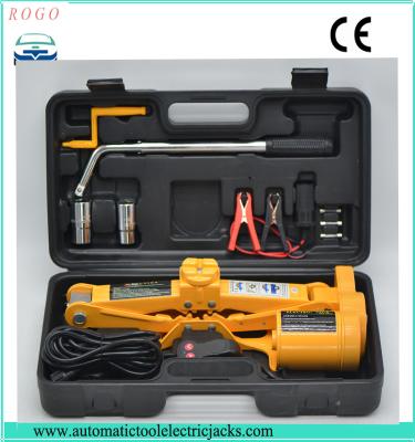 China automatic emergency tools2 tons electric scissor lifting car single jack with wheel nut wrench for sale