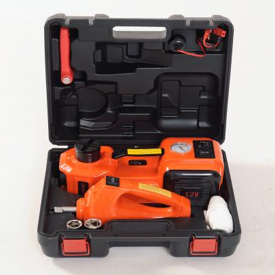 China 12Vemergency car tool 5 Toncar Floor Jack, 3 in 1 Tire Change Kit with Inflator Pump for sale