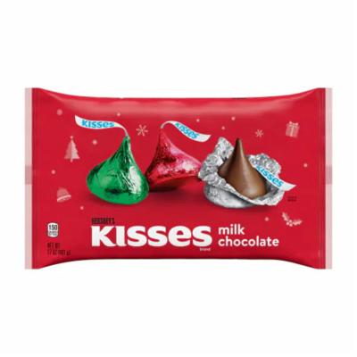 Chine Custom Christmas Small Back Side Seal Bag For Cookies Candy Packaging à vendre