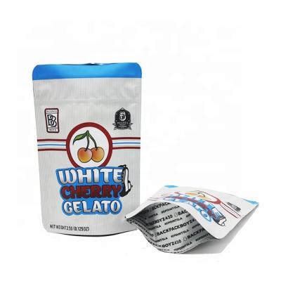 중국 Resealable Gravure Printed Foil Pouches 0.125oz 플랫 바텀 파우치 판매용