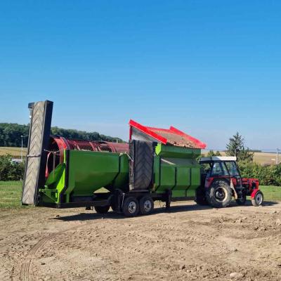 China High Efficiency Heavy Duty Trommel Screen For Compost On Farms With Mesh Size 2-80MM for sale
