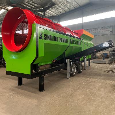 China High Separation Efficiency Drum Sieve for sifting topsoil compost sand gravel for sale