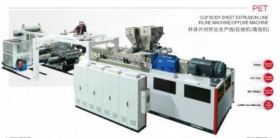 China 380V 50HZ 3-fasige tweeschroef extruder Plastic Pet Pp Ps Te koop