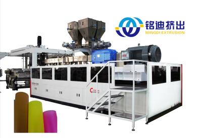 Cina 600-1200mm PVC Sheet Extruder Edge Banding Line di produzione single o doppia vite in vendita