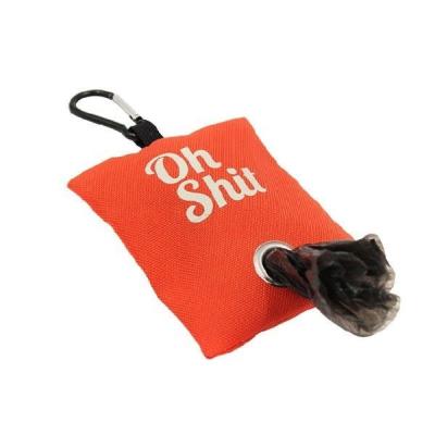 China Best Selling Friendly Portable Leather Dispenser Stocked Outdoor LJD001-1 Custom Logo Leather Pet Poop Collection Poop Bag for sale