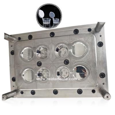 China High quality disposable plastic uni mold steel cup mold with lid injection mold maker for sale