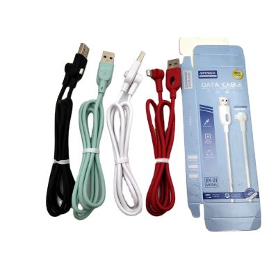 China High Quality Mobile Phone Support Silicone 1m USB Charger Cable 3ft Fast Charging Micro High Speed Data Cables For iPhone for sale