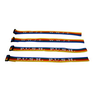 China Various Vintage Good Quality Weave Wholesale Custom 100% Polyester Wwjd Bracelet Women for sale