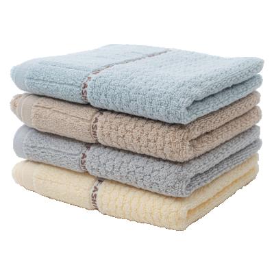 China Soft Professional Manufacturing Cheap Printed Broided Designer Logo Hand Towels for sale