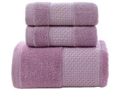 China QUICK DRY Professional Manufacturing Luxury Customize Logo Towel Set for sale