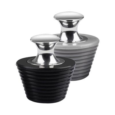 China Other Bathroom Bath Plug, Drain Stopper for Bathtub and Bathroom Sink Drains, Suitable for 25mm-47mm Drain Holes, Black and Gray for sale