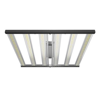 China Easy Install Slim 650S Optical Samsung LM301B Dimmable LED Grow Light 640W Triple Channel Control for sale