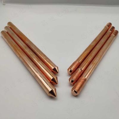 China Diameter 16mm Earth Rod Solid Copper Earth Rods 5/8