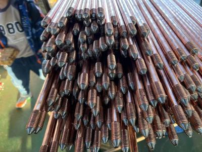 中国 耐腐食性 安定した性能を持つ接地システムのための銅覆い土の棒 販売のため
