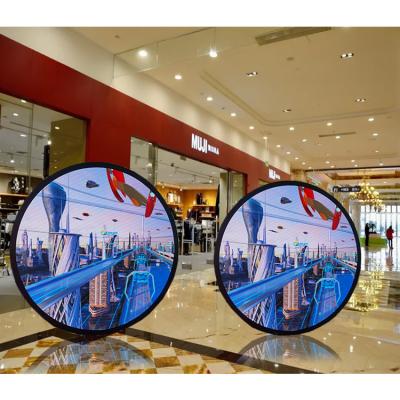 China Creative customized led China indoor p2P1.875 circular led signage display digital round led display circular led screen with 1.2m diameter for sale