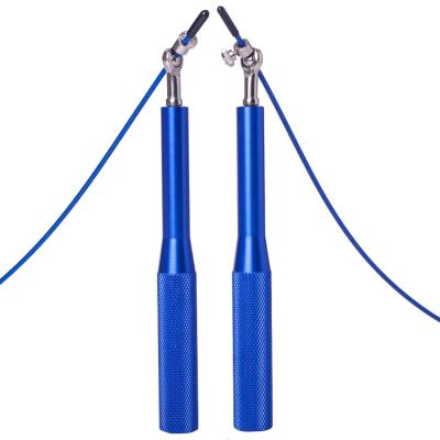 China Durable/Eco-friendly/Non-slip Rope Adjustable Speed Adjustable Steel Wire Handle Aluminum Alloy Jumping Jump Rope for sale