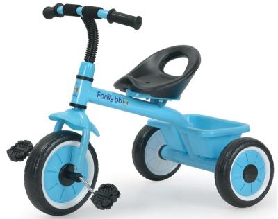 China Common Safety Plastic Frame Child Tricycle 3 Wheels Design First Children Play Toy Pedal Plastic Baby Tricycle With CE for sale